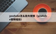 youtube怎么放大视频（youtube视频缩放）