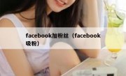 facebook加粉丝（facebook吸粉）