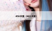 456卡盟（403卡盟）