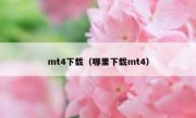 mt4下载（哪里下载mt4）