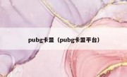 pubg卡盟（pubg卡盟平台）