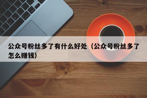 公众号粉丝多了有什么好处（公众号粉丝多了怎么赚钱） 第1张