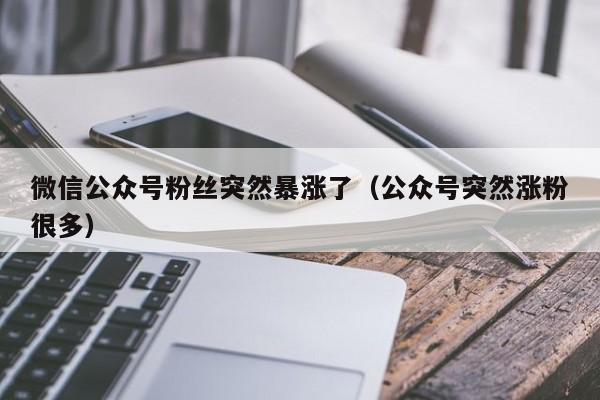 微信公众号粉丝突然暴涨了（公众号突然涨粉很多） 第1张