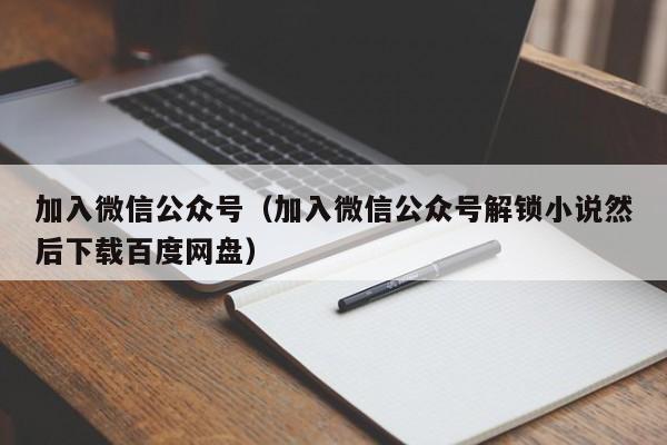 加入微信公众号（加入微信公众号解锁小说然后下载百度网盘） 第1张