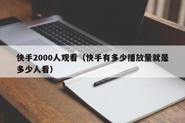 快手2000人观看（快手有多少播放量就是多少人看） 第1张