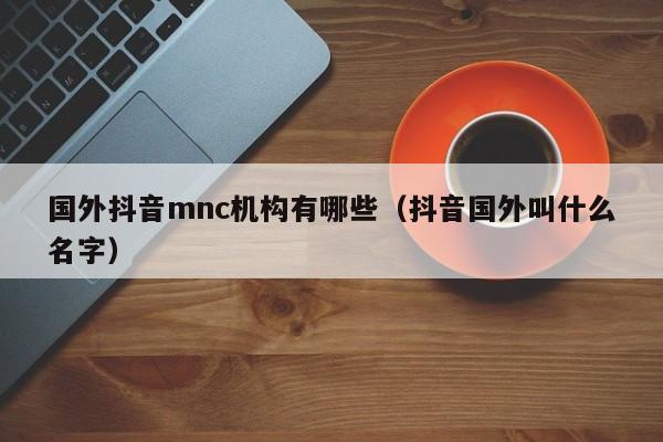 国外抖音mnc机构有哪些（抖音国外叫什么名字） 第1张