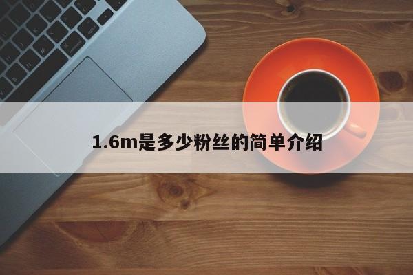 1.6m是多少粉丝的简单介绍 第1张