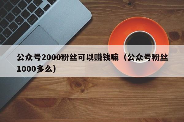 公众号2000粉丝可以赚钱嘛（公众号粉丝1000多么） 第1张