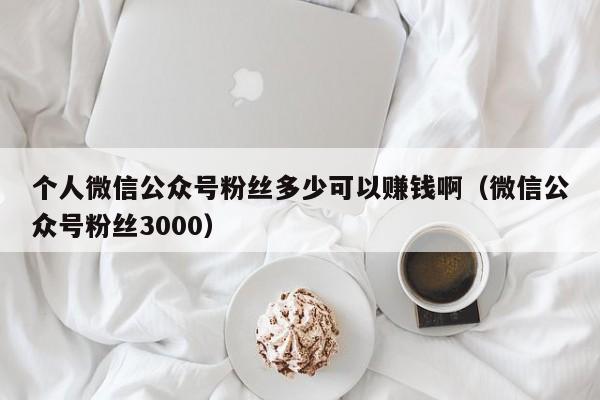 个人微信公众号粉丝多少可以赚钱啊（微信公众号粉丝3000） 第1张