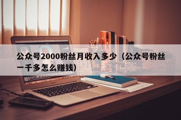 公众号2000粉丝月收入多少（公众号粉丝一千多怎么赚钱） 第1张